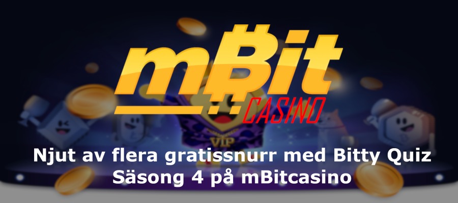 <strong>Njut av flera gratis snurr med Bitty Quiz Säsong 4 på mBitcasino< / strong>